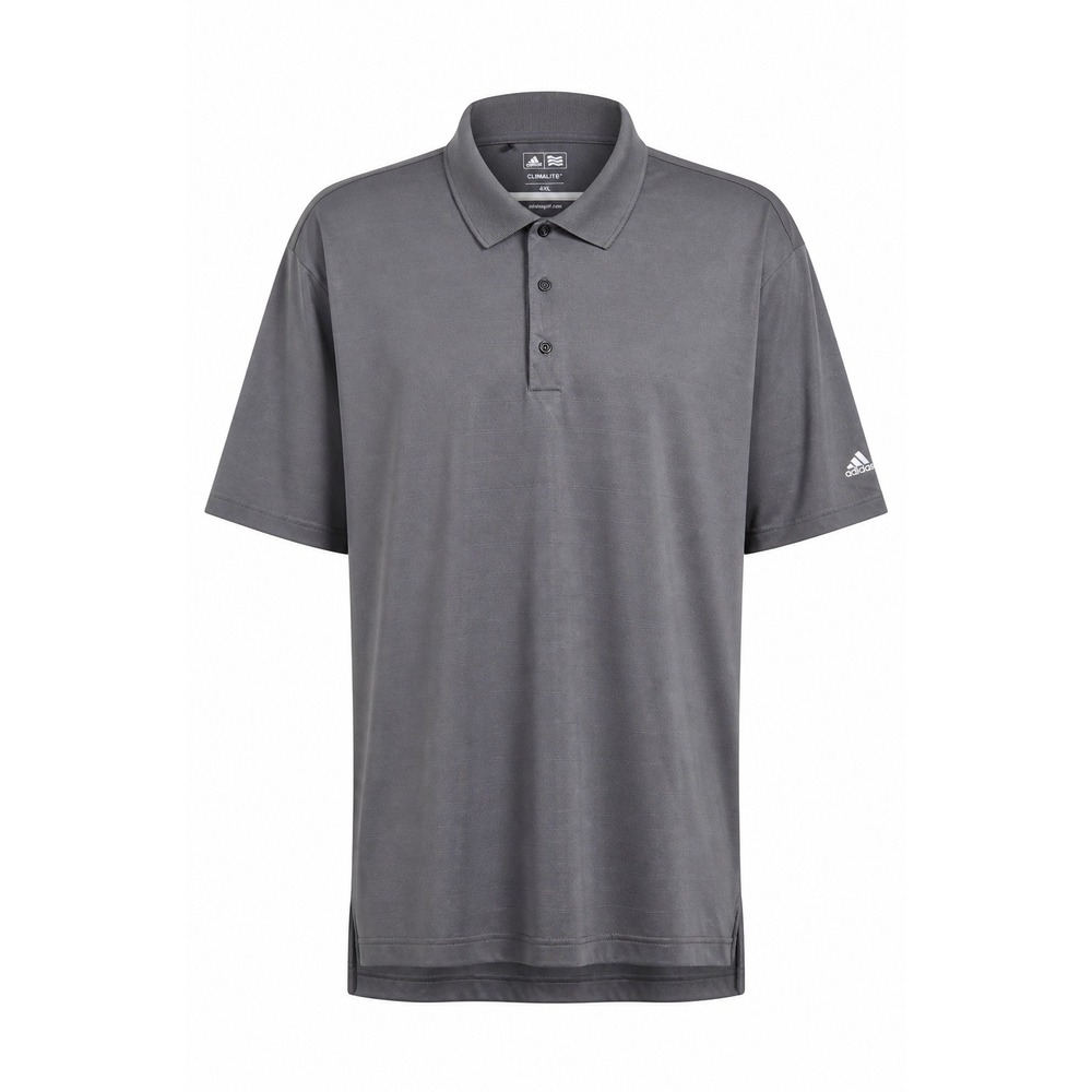 Adidas Golf ClimaLite Mens 4XL Gray Performance Polo Shirt Short Sleeve Athletic